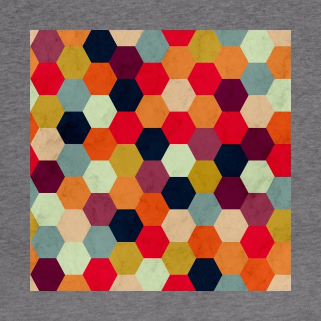 Colorful Beehive Pattern by Tobe_Fonseca